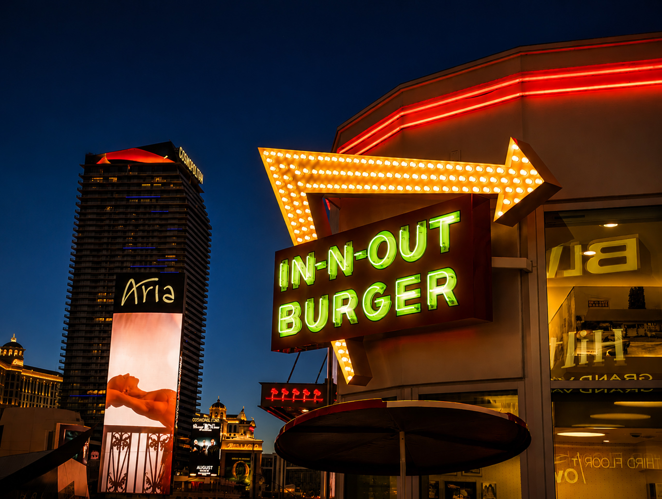 In-N-Out - Across from Aria on 3rd floor of the Blvd.